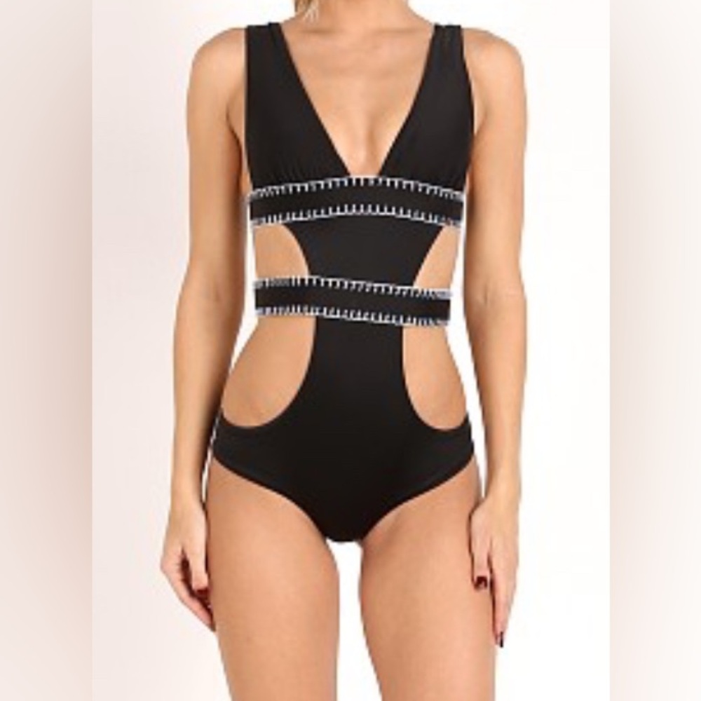 ELLEJAY Black Cutout Swimsuit